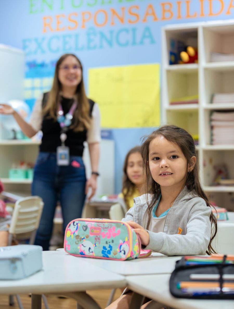Language class at Escola Eleva Brasília's bilingual Kindergarten in Asa Sul